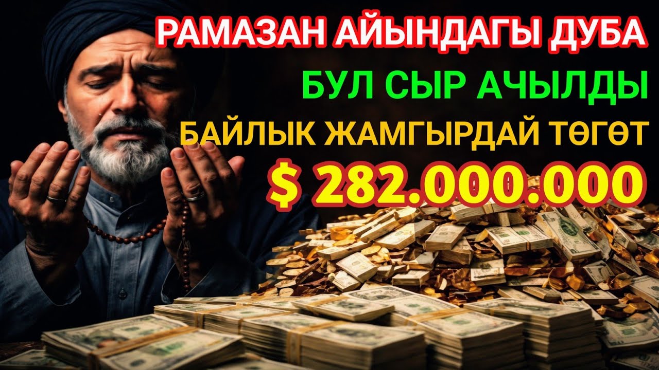Бир аз күтүп көрүңүз, эмне болорун көрөсүз.Ырыскы агыла баштайт, жүрөгүңүз тынч болот