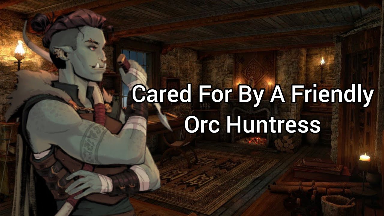 Cared For By A Friendly Orc Huntress (Lesbian ASMR Audio Roleplay) (Rescued) (Strangers to...) (F4F)