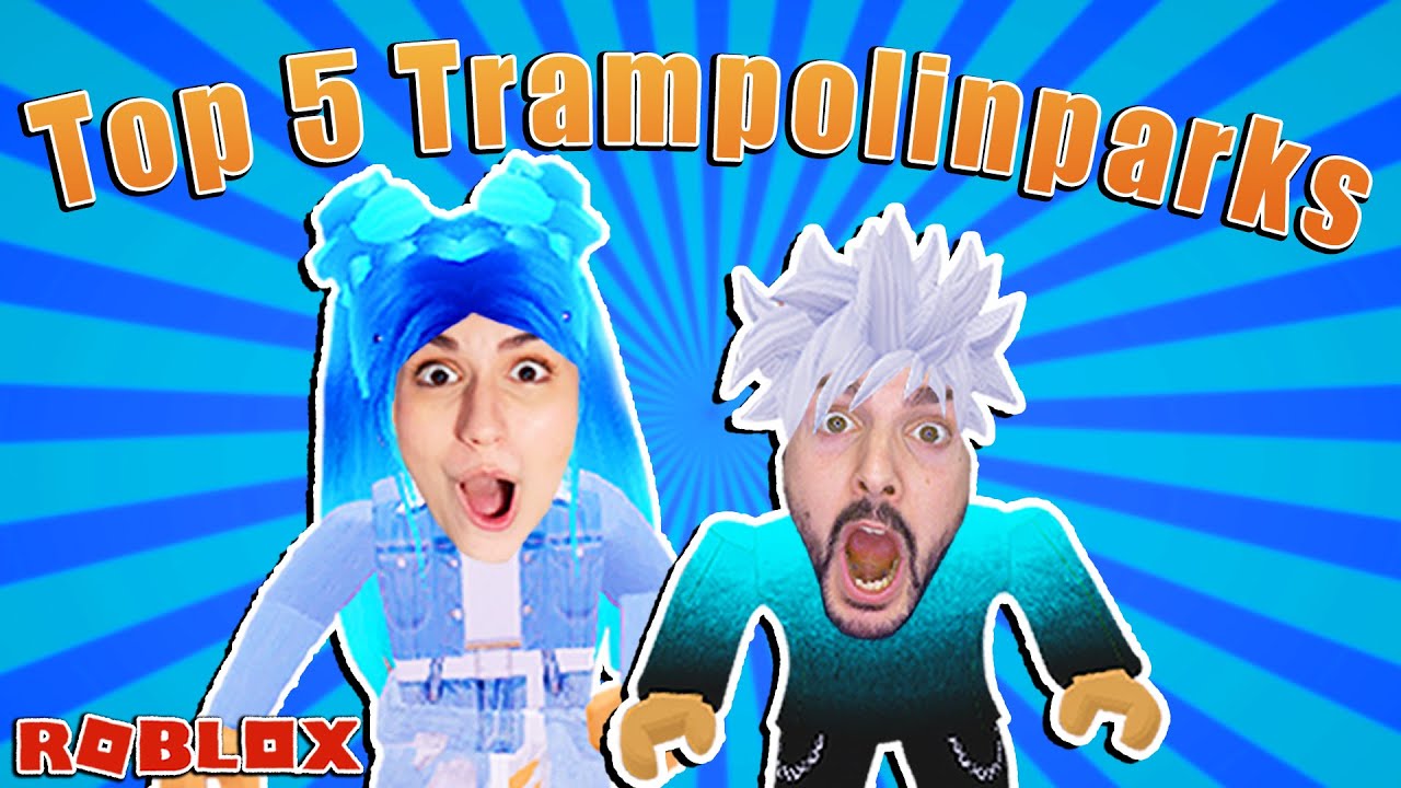 TOP 5 TRAMPOLINPARKS IN ROBLOX MIT MAMA DANIA & BABY KAAN!