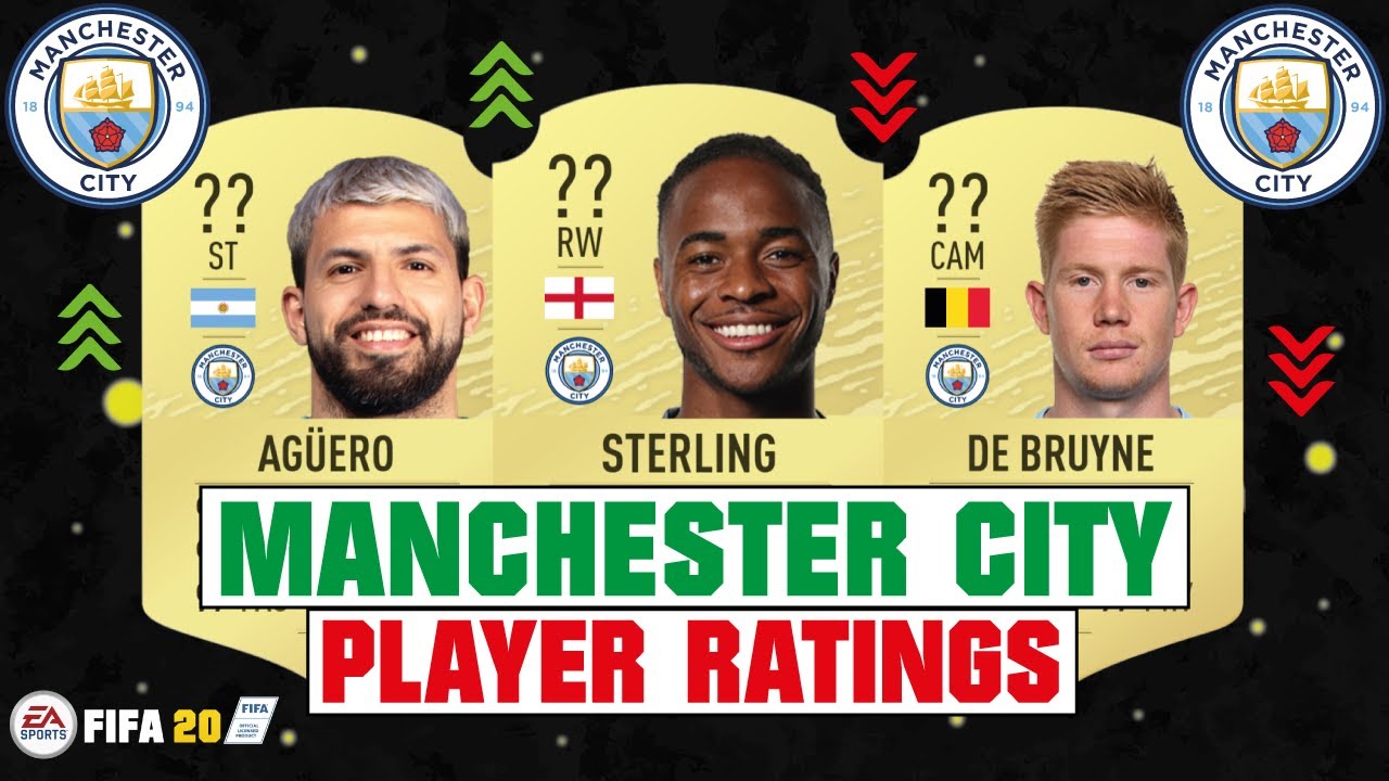 FIFA 20 | MANCHESTER CITY PLAYER RATINGS 😳🔥| FT. STERLING, AGÜERO, DE BRUYNE... etc