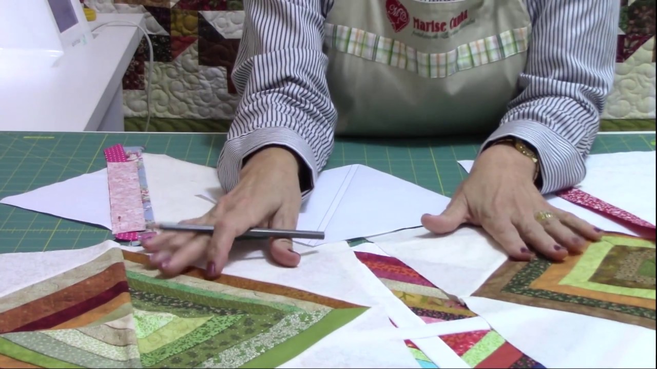 Tutorial Bloco em Paper Piecing.