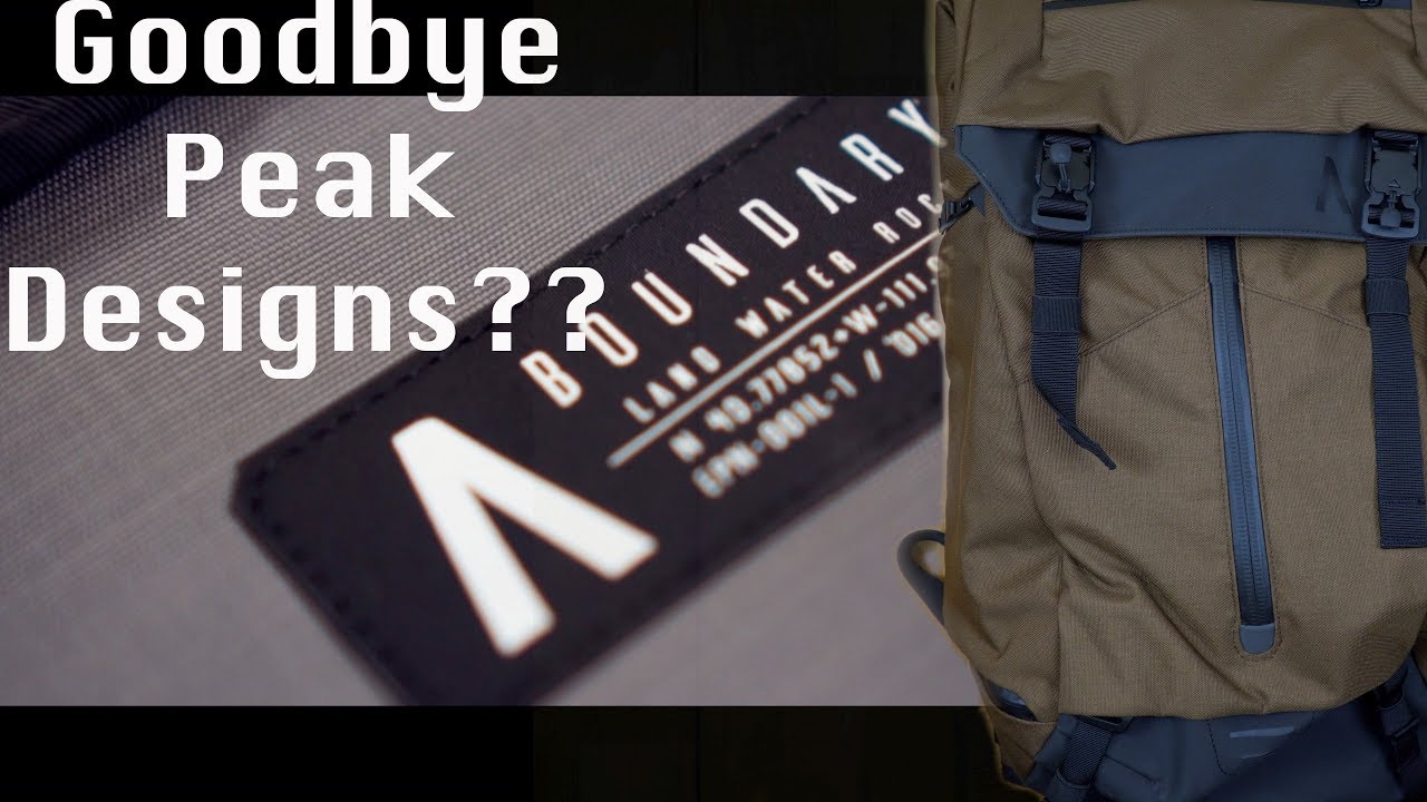 Goodbye Peak Designs | BOUNDARY Prima System Backpack