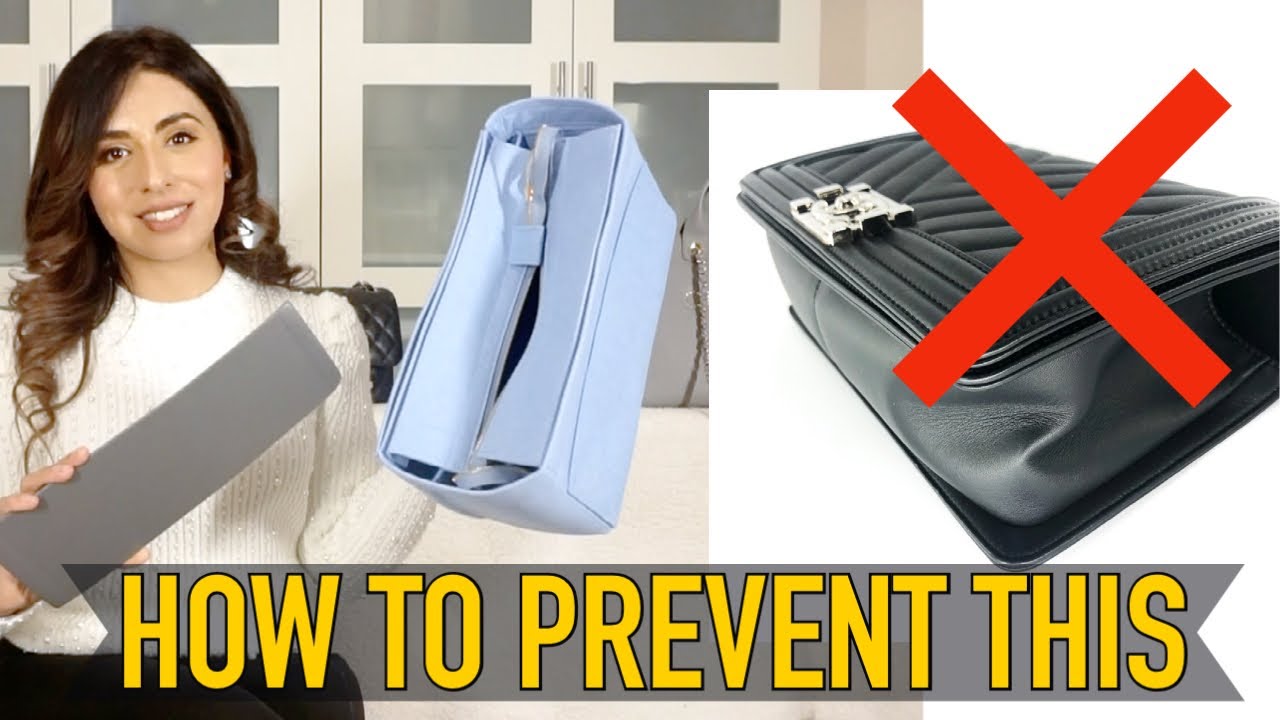 How To Maintain The Structure Of Chanel / Luxury Handbags - Prevent Chanel Boy Bags from Sagging!
