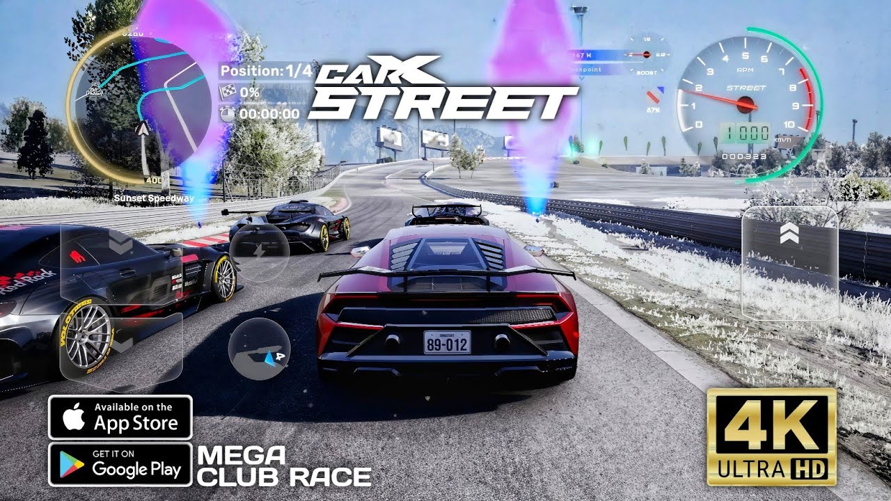 CarX Street club race | 4k maxed graphics iPhone 16 pro | mobile gameplay 