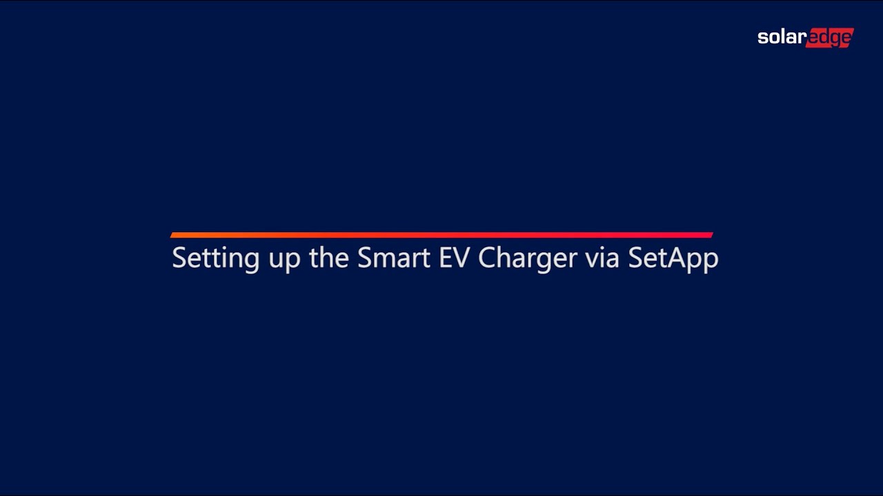 Настройка домашнего зарядного устройства для электромобиля через SetApp