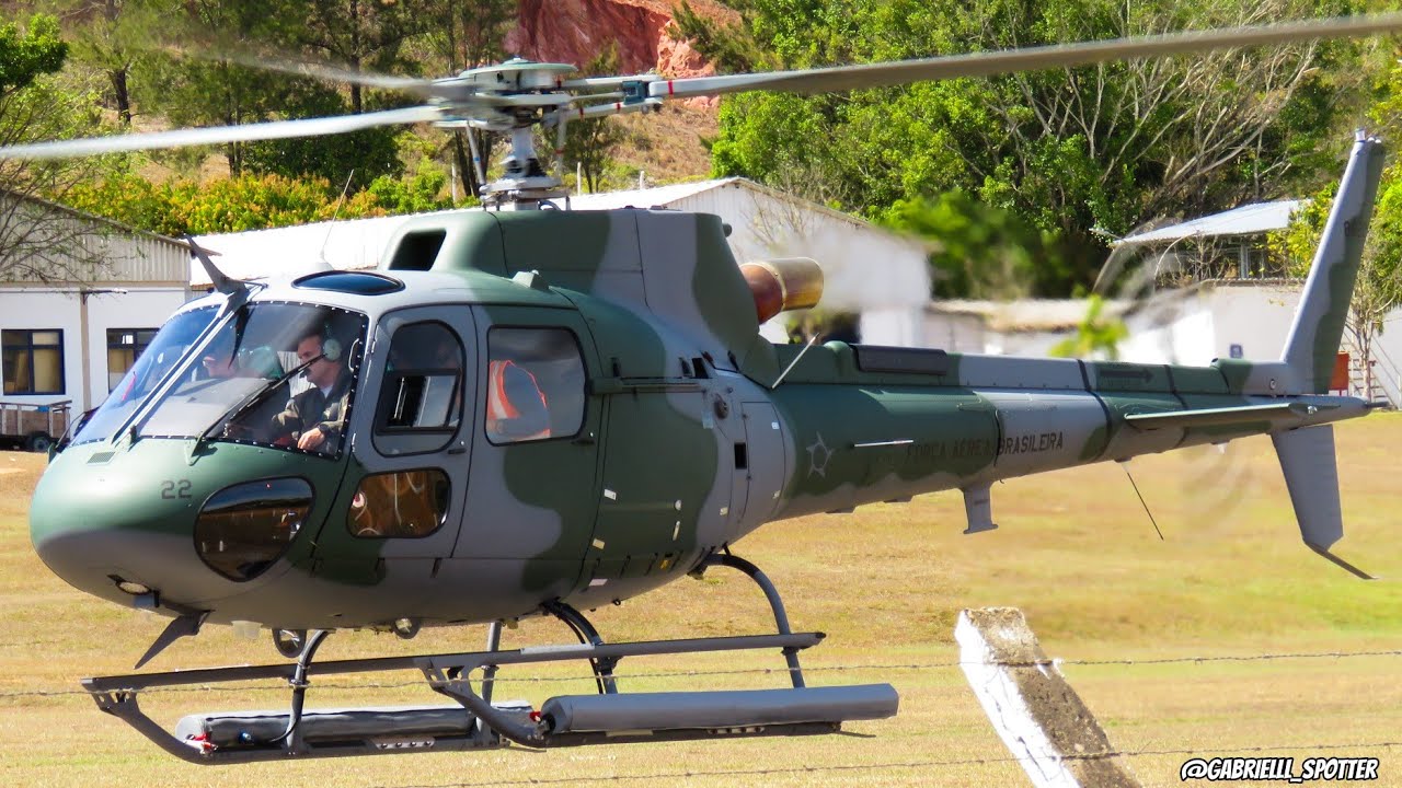 Novo helic&oacute;ptero da for&ccedil;a a&eacute;rea brasileira! AIRBUS H125M (FAB8822) Acionamento e decolagem! 