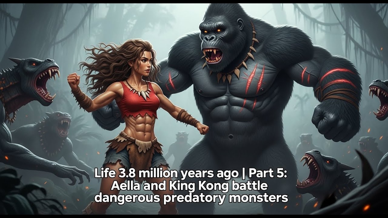 Life 3.8 million years ago | Part 5: Aella and King Kong battle dangerous predatory monsters