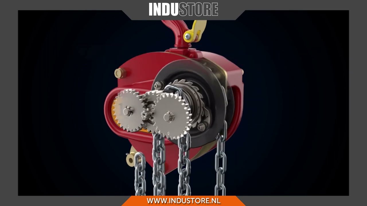 Industore: Kettingtakel / Handtakel Delta Red Premium | Handkettingtakel met goede prijs / kwaliteit