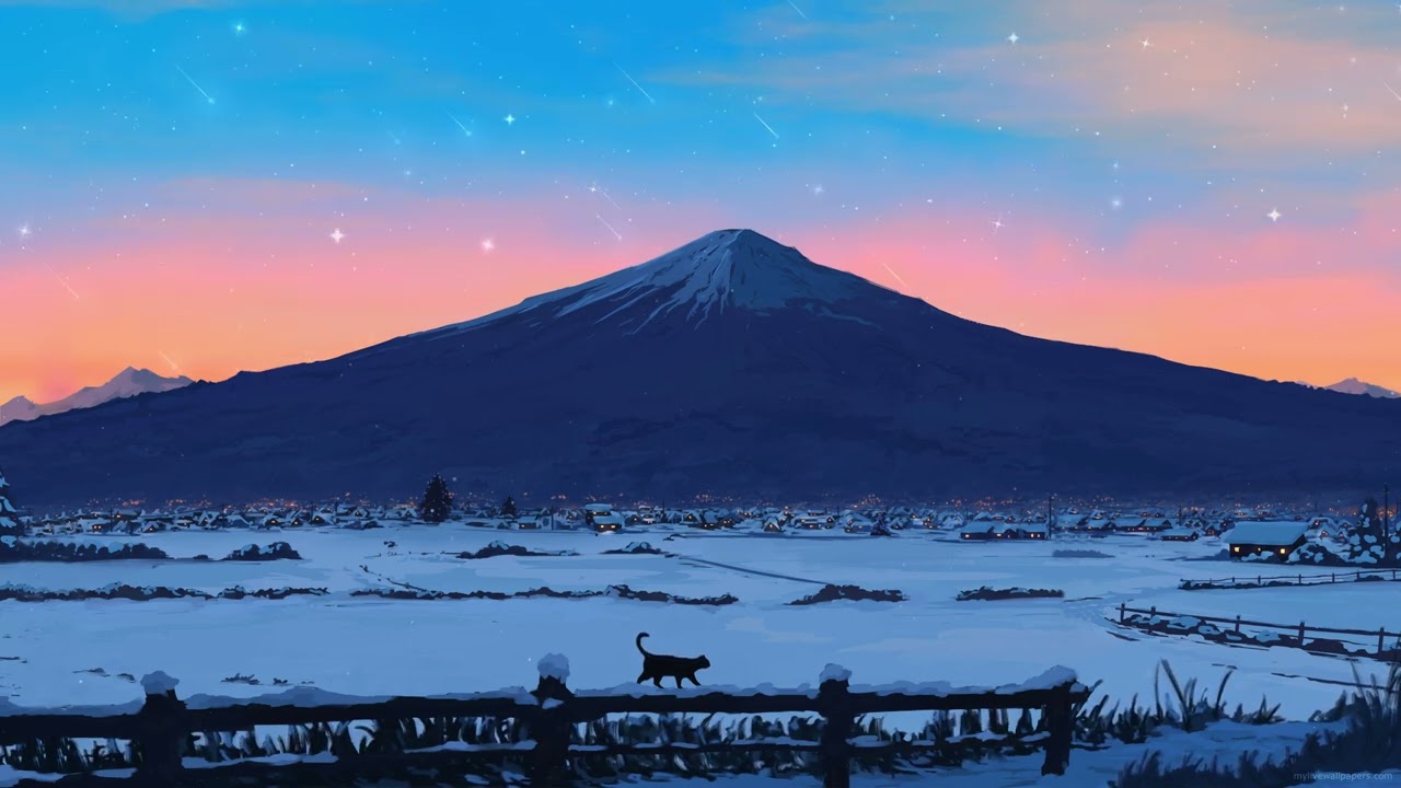 Snowy Mount Fuji 4K | Snowy Mount Fuji Live Wallpaper
