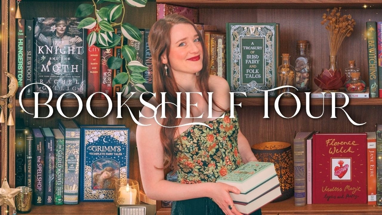 Экскурсия по моей книжной полке в стиле фэнтези 🔮 Моя волшебная домашняя библиотека