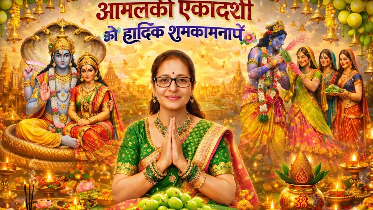 आमलकी एकादशी व्रत कथा और संतोषी माता व्रत कथा में आप सबका स्वागत है नारायण भगवान आपको  खुश रखे