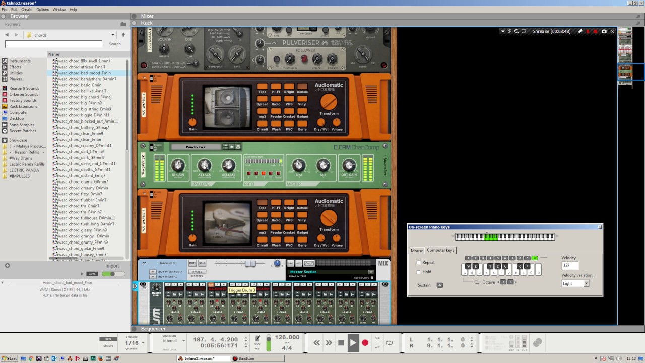 Detroit Techno Jam in Propellerhead Reason