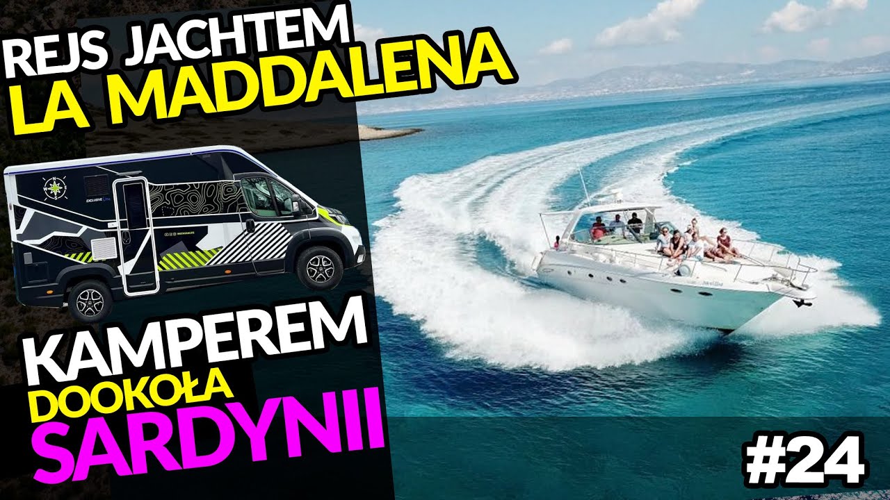 #24 Rejs po La Maddalena jachtem Albacora Excursion ❤️ Sardynia Kamperem - Vanlife