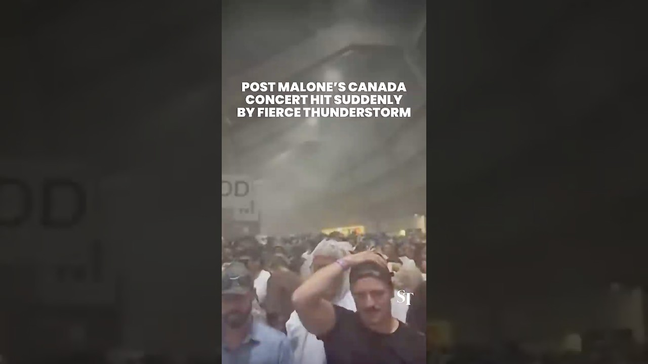 Post Malone concertgoers in Canada evacuated due to severe storm
