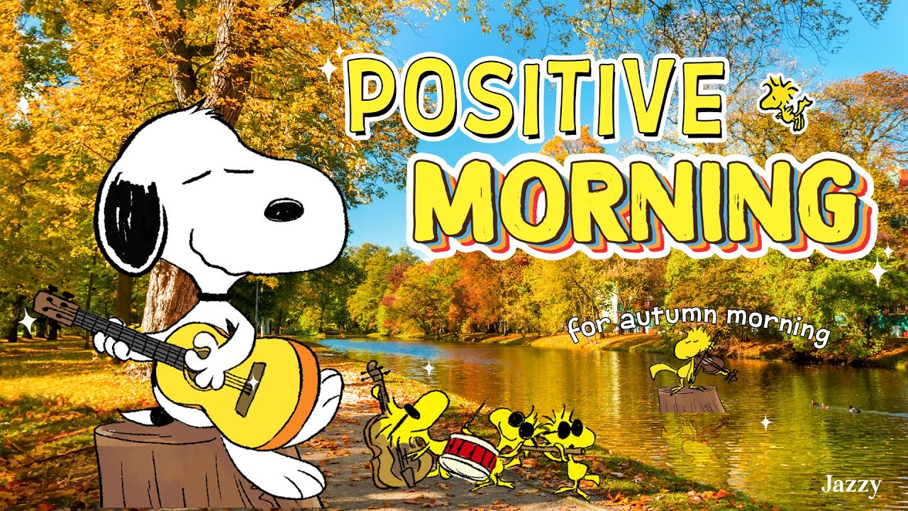 Peaceful Morning with Snoopy 🌞| Positive Jazz to Refresh Your Mind by Jazzy