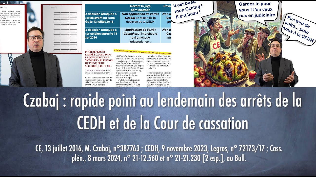 Czabaj : rapide point au lendemain des arrêts de la CEDH et de la Cour de cassation