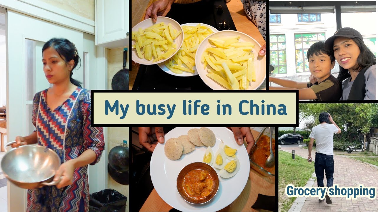 Home-made french fries┃Whole week of cooking and groceries┃Brother-in-law teaches Ivan music