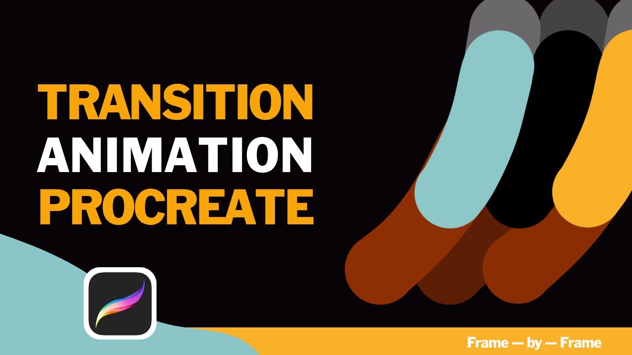 Transition Animation Procreate ⚡️Transition Ideas No. 2 / Silent Tutorial #procreateanimation