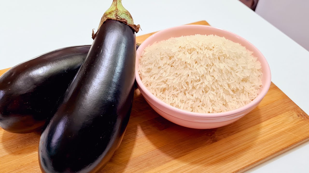 Berinjela ? e Arroz ! uma deliciosa receita !!! simples e fácil de fazer !