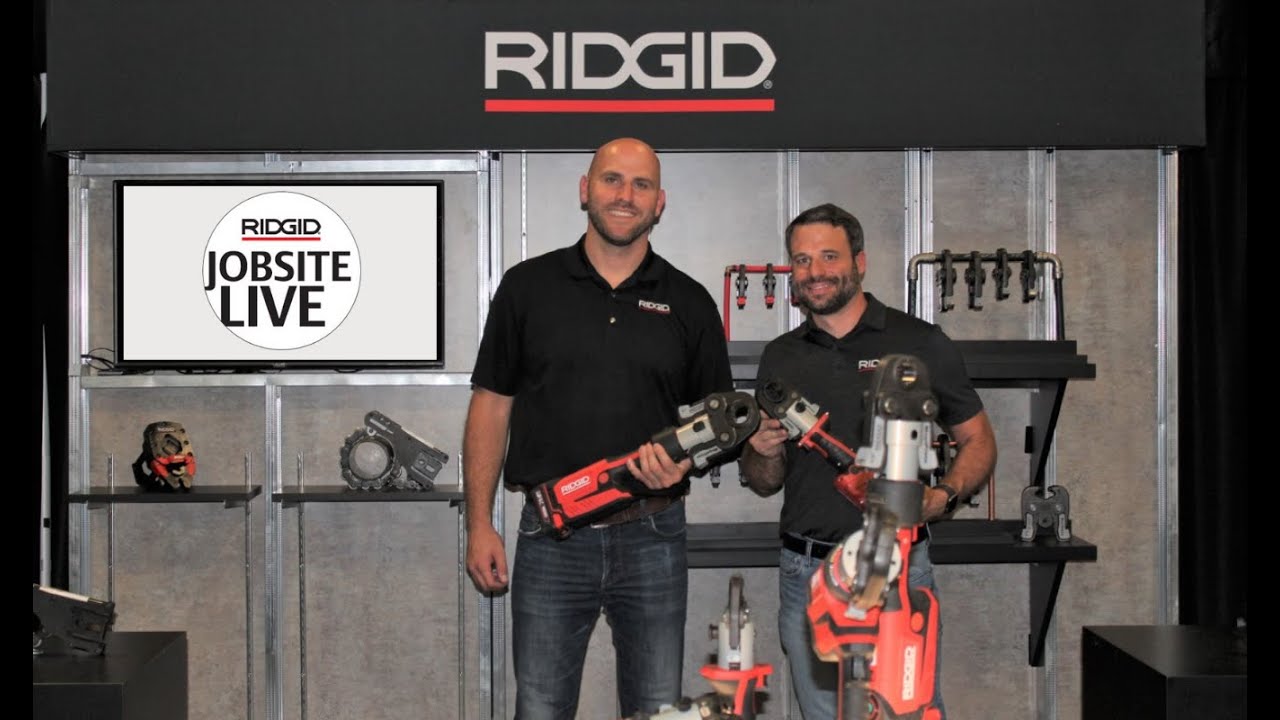 RIDGID JobSite Live: пресс-инструмент RP 351 и НОВЫЕ компактные клещи MegaPress размером 1 дюйм