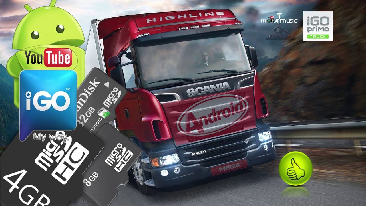 IGO Primo Truck Android 4.4.2 [KitKat] SD Card + Navteq Q3 R3 Full Europe,Youtube,Mega,Android.