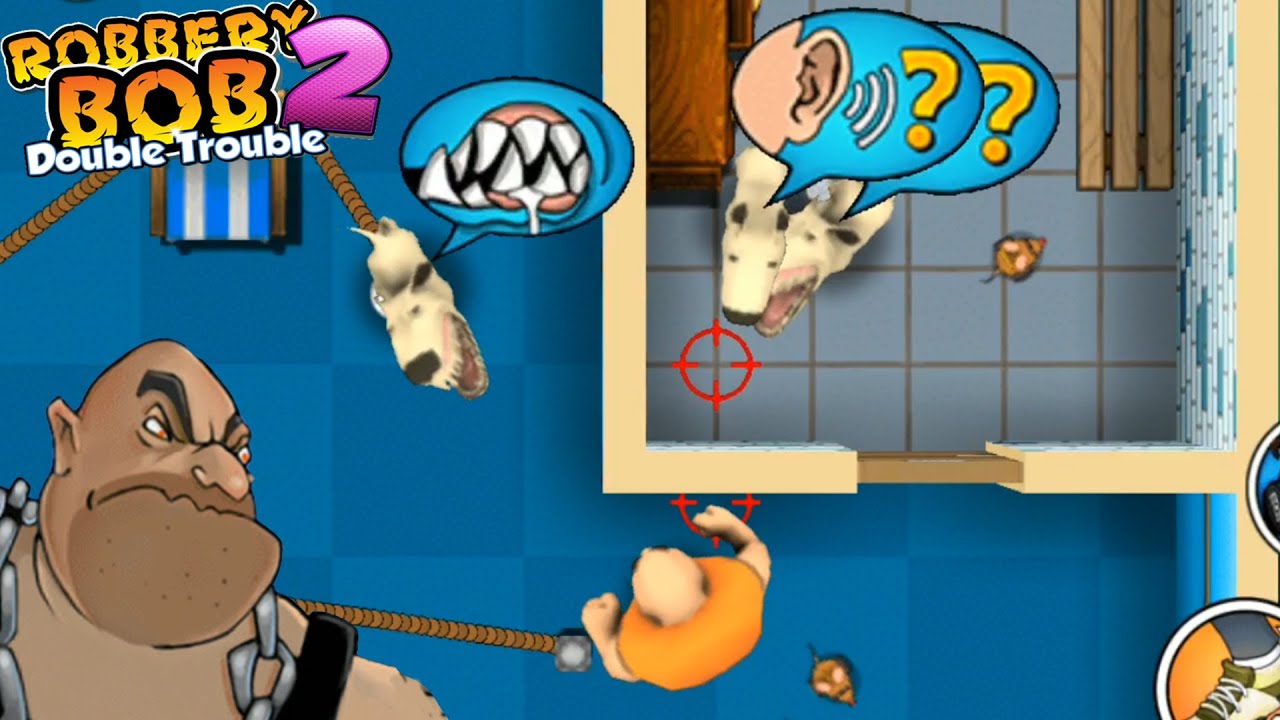 Biff Guard Using Mouses in Gameplay All Levels Robbery Bob 2  | Part 2
