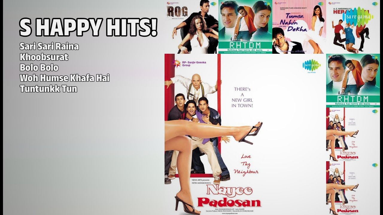 2000s Happy Hindi Hits! |  Shreya Ghoshal Songs | Sari Sari Raina | Khoobsurat | Bolo Bolo