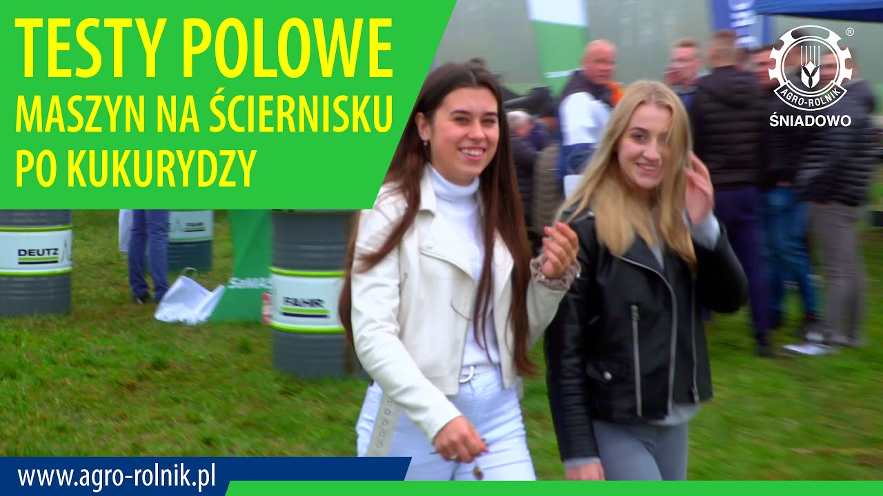 TESTY POLOWE MASZYN DEUTZ FAHR, SAMASZ I EXPOM NA ŚCIERNISKU PO KUKURYDZY, Agro-Rolnik Śniadowo