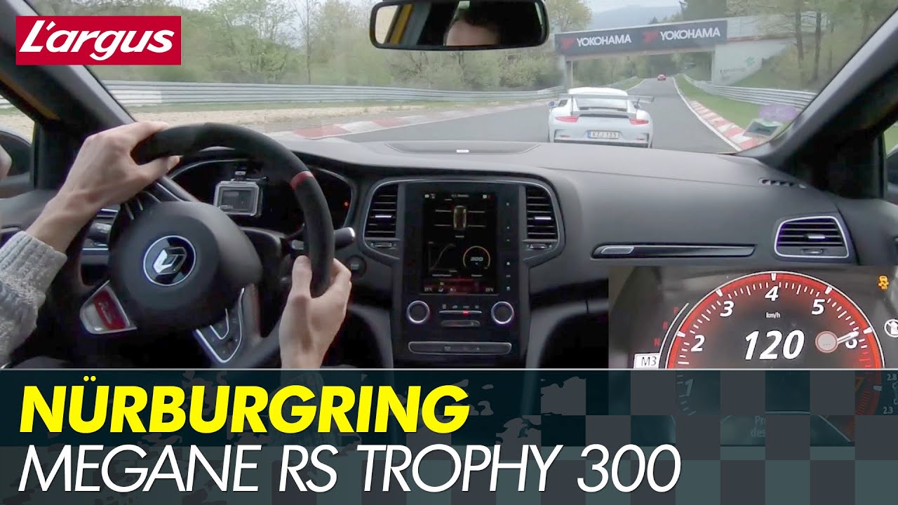 New Megane RS Trophy 300 at the Nürburgring chasing 911 GT3 RS Bridgestone S007