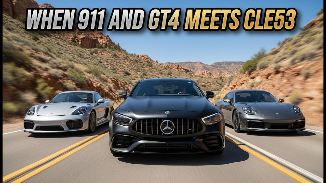 Behind a GT4 & 911 in the Canyons | CLE 53 AMG POV