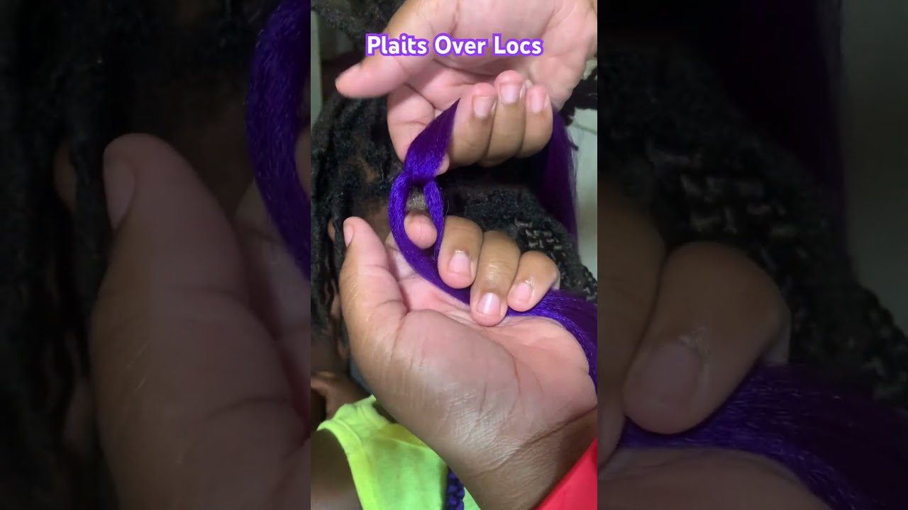 Braids over Locs/ Plaits over locs #shorts #braids #locs  #latherinlovefamily #trending #hair #yt