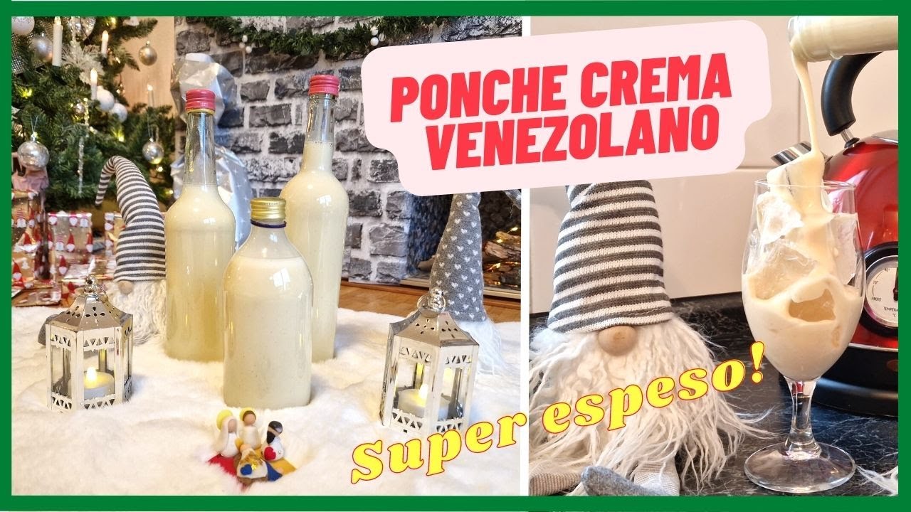 📌Ponche crema venezolano - SUPER CREMOSO!! 😋 (El secreto)