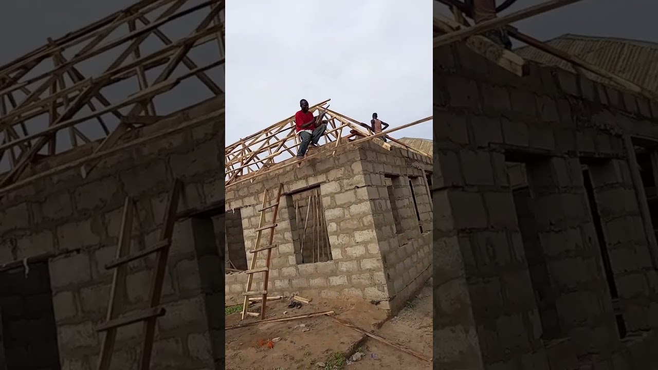 Cost of Building a Room and Parlour Self Contain in Nigeria - Part two Roofing of the House