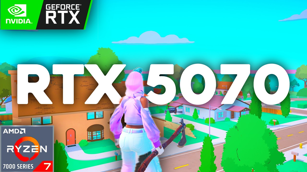 RTX 5070 | RYZEN 7 7800X3D | Fortnite Сезон Симпсонов Бенчмарк
