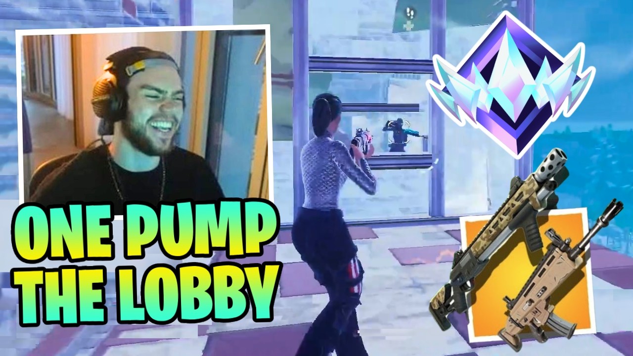 Mongraal ONE PUMPS the Whole Lobby in Tilted Towers UNREAL Reload