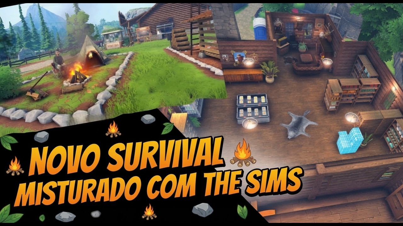LAN&Ccedil;AMENTO! MUITO LEGAL ESSE JOGO THE SIMS COM SURVIVAL  Campsite Hustle! - Management Simulator