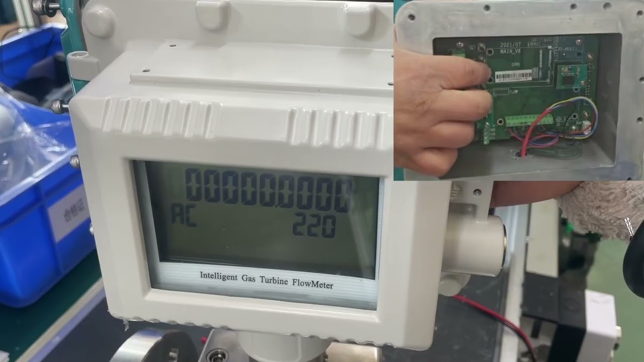 Reset gas turbine flow meter K factor