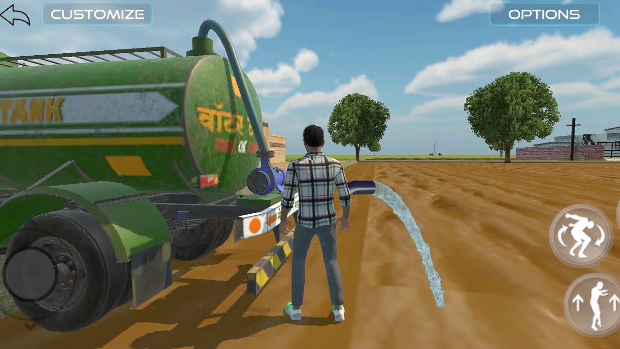 Farming Tanker 🌾|Bhade pe tanker leker paani khet me daala hai |#androidgameplay#tanker#games #3d 