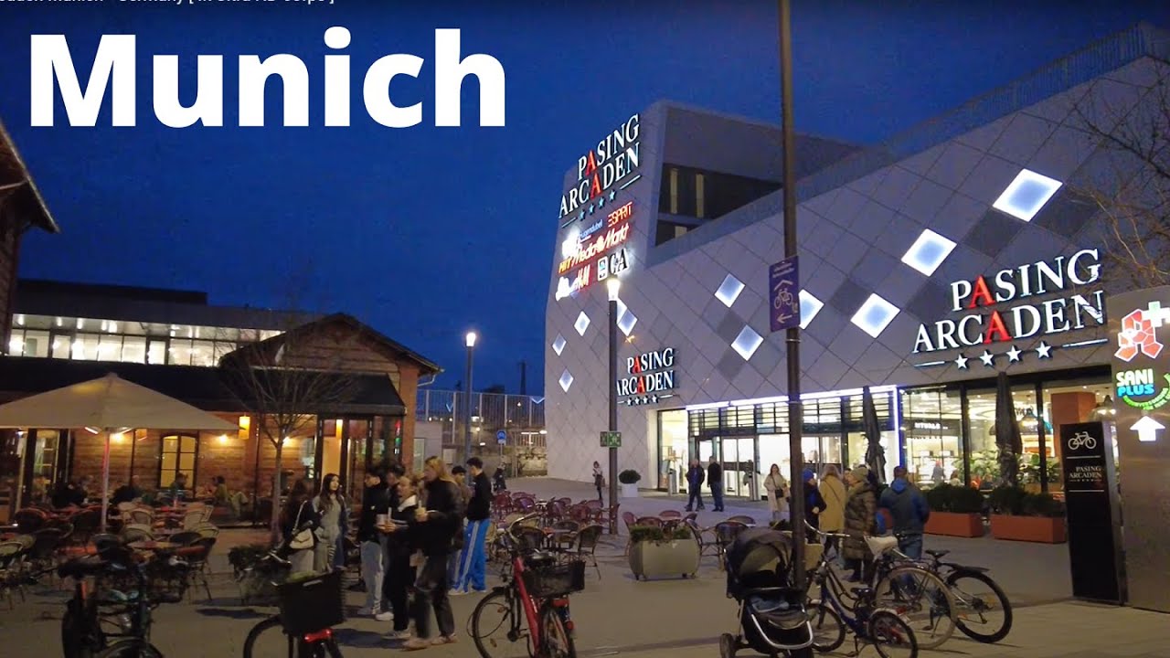 Pasing Arcaden shopping center in Munich, Germany [4k Ultra HD 60fps ]