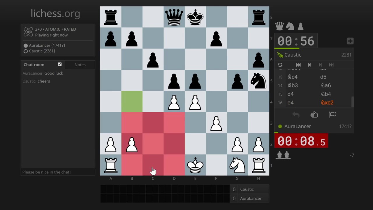 Atomic Chess vs. Caustic