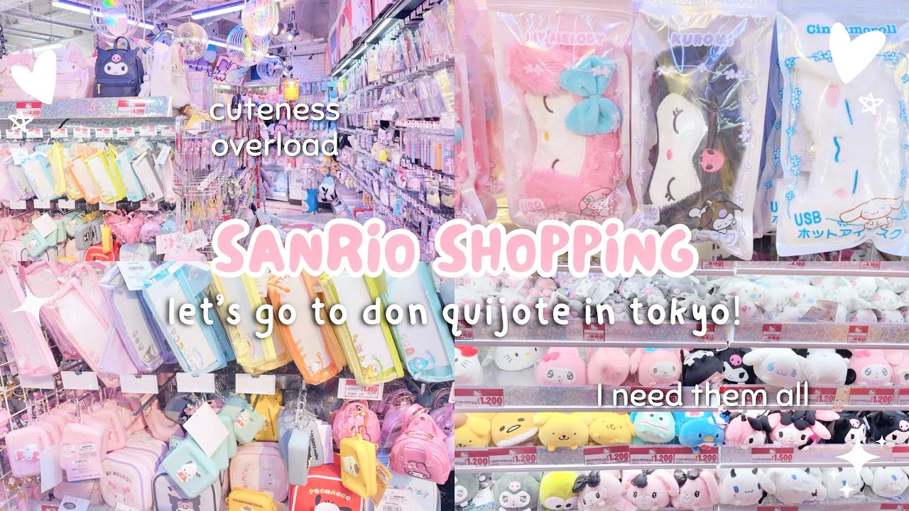 japan vlog 🛒🎀 let’s shop at don quijote in tokyo, japan 🇯🇵 sanrio shopping ♡