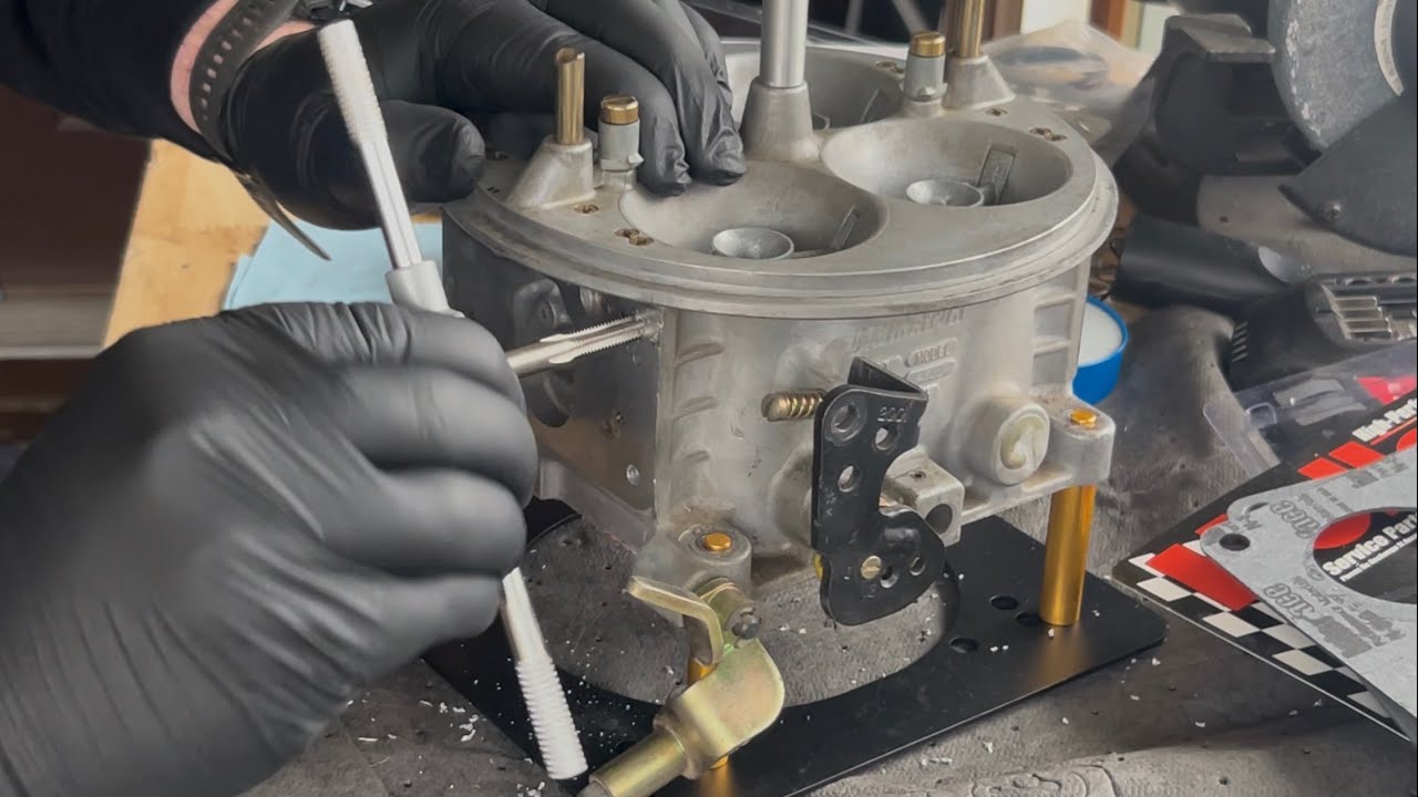 Putting Heli-Coils in a Holley Dominator carburetor 