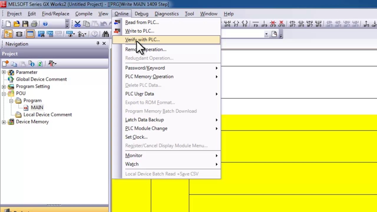 Mitsubishi Quick Tips: Yellow Highlighted Ladder