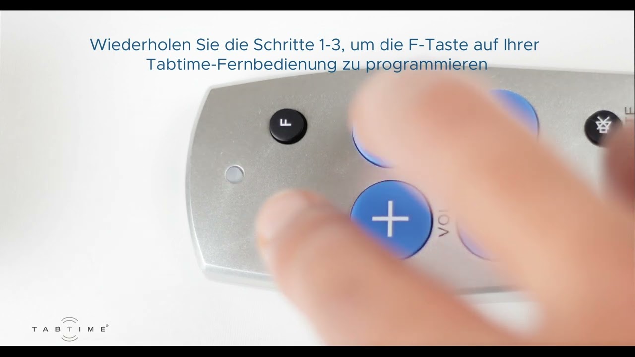 TabTime TV-Fernbedienung - Einstellungsvideo