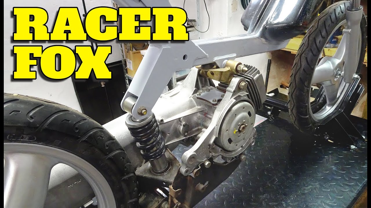 How to make a rolling frame from a  Peugeot Fox 50cc Racer