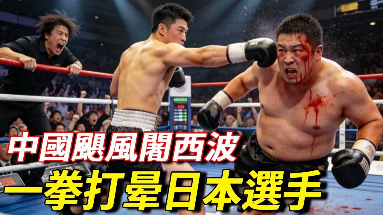 中國颶風闍西波僅用一拳，打掉日本選手5顆大牙，賽後縫了30多針【七尺格鬥】