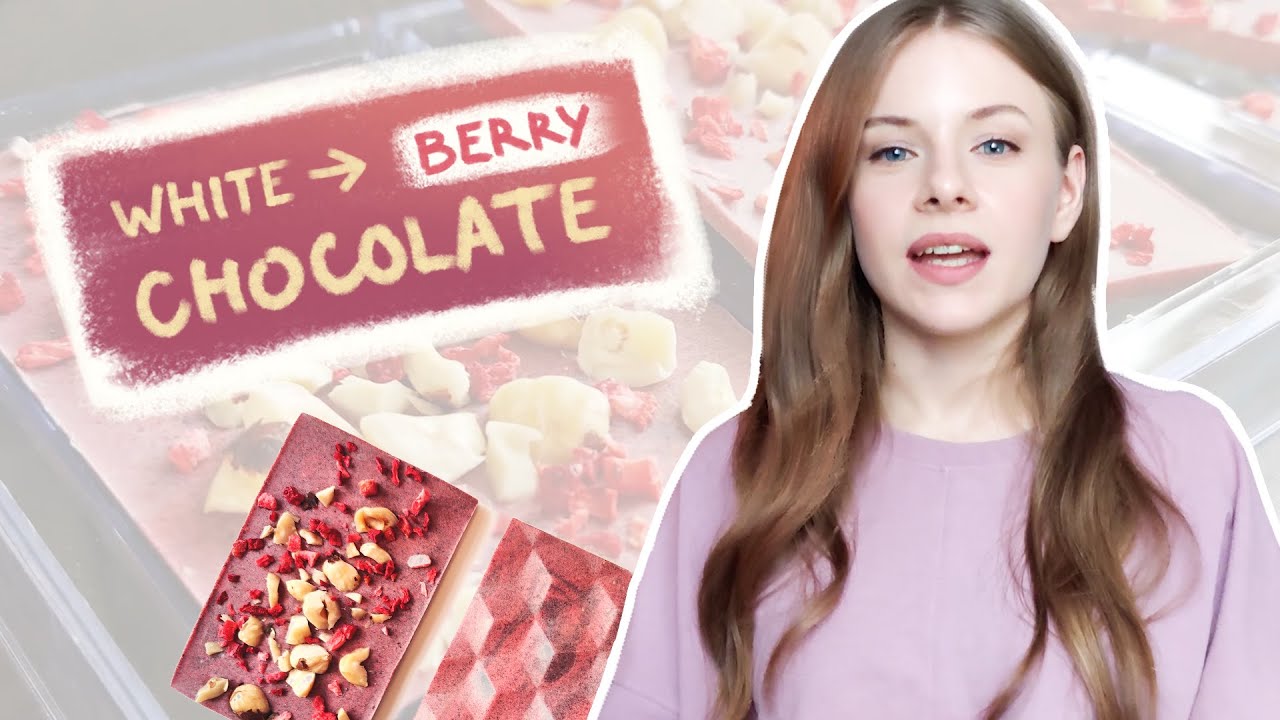 Homemade fruit chocolate recipe | Healthy colouring and flavouring with freeze-dried berry powders