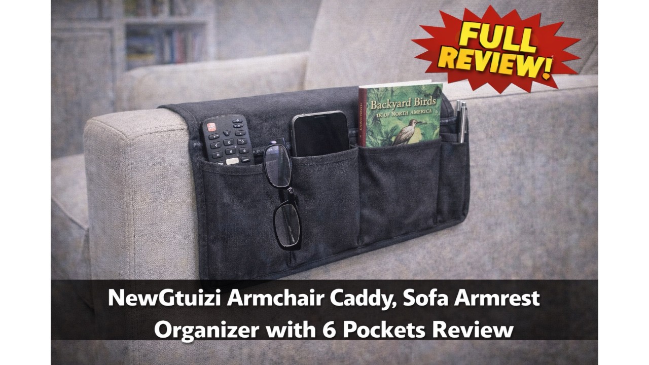 🛋️ NewGtuizi Armchair Caddy, Sofa Armrest Organizer with 6 Pockets Review 🧺
