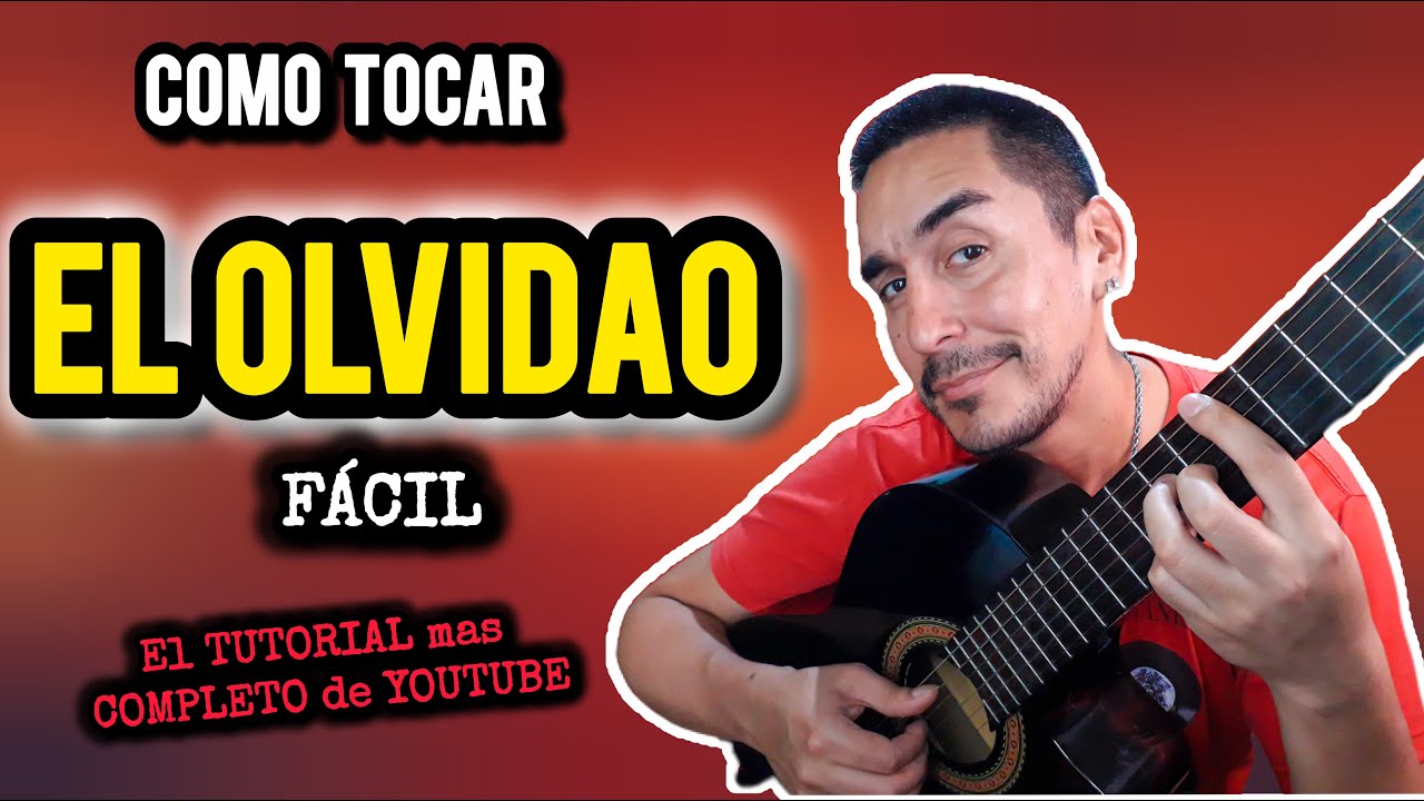 EL OLVIDAO / OLVIDADO FÁCIL  🎸🔥 ACORDES, RASGUEO, PUNTEO a una SOLA GUITARRA 💪😎🎸 #clasesdeguitarra