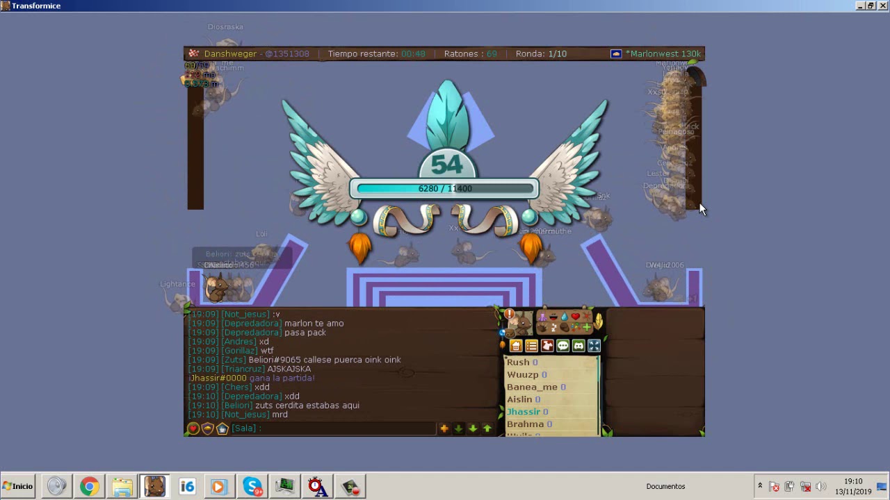 Transformice -  WJ PRO 50+ Mice  FULLSCREEN